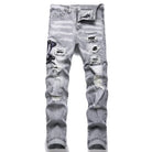 Slim Fit Džíny s Výšivkou - Ciele